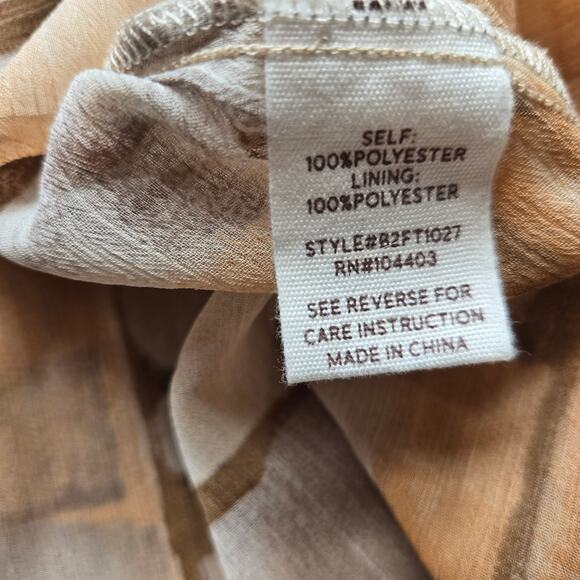 NWT Blu Pepper Womens Y2K Sheer Peasant Babydoll Top M Abstract Sweetheart - Picture 8 of 11